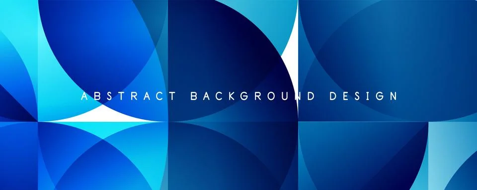 Trendy simple fluid color gradient abstract background with circles and shapes Illustrazione stock