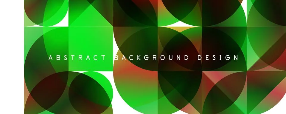 Trendy simple fluid color gradient abstract background with circles and shapes Stock Illustration