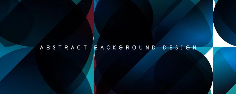 Trendy simple fluid color gradient abstract background with circles and shapes Stock Illustration