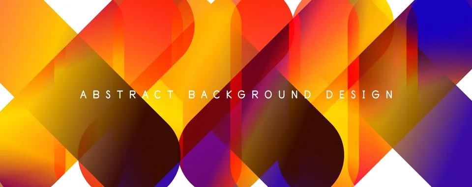 Trendy simple fluid color gradient abstract background with circles and shapes Illustrazione stock