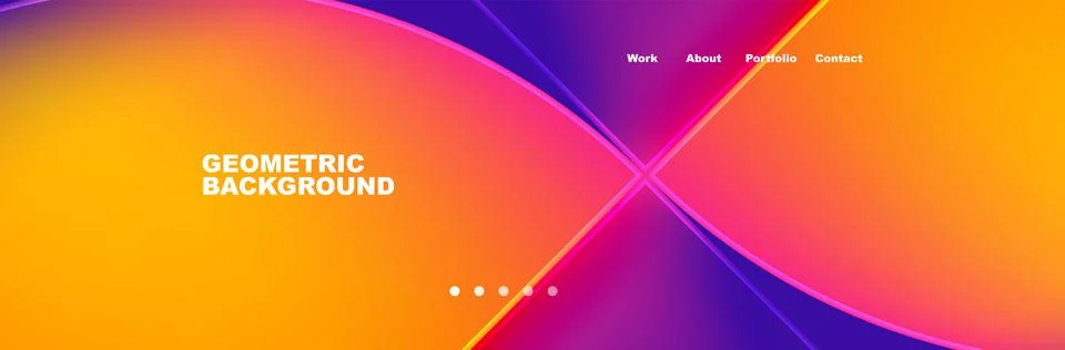 Trendy Simple Round Triangle and Circle with Gradients Abstract Background Stockillustratie