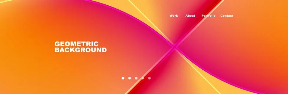 Trendy Simple Round Triangle and Circle with Gradients Abstract Background Stockillustratie