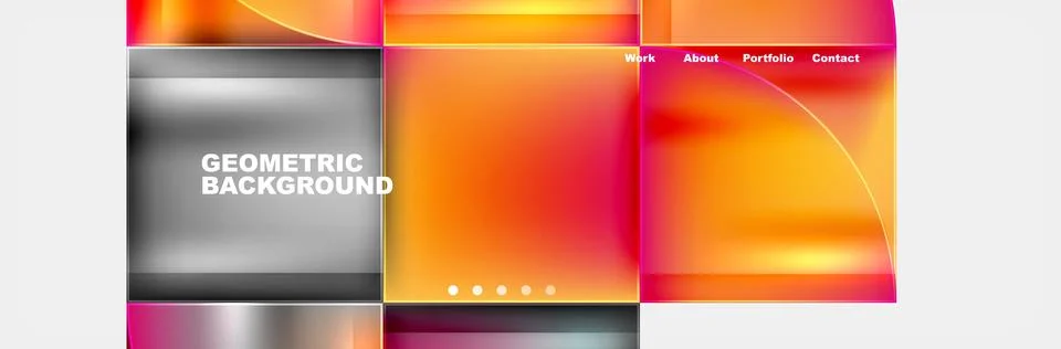 Trendy Simple Round Triangle and Circle with Gradients Abstract Background Stockillustratie