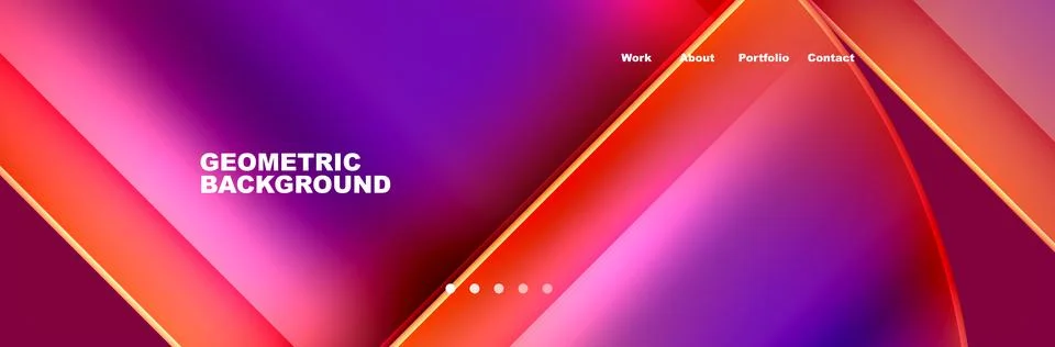 Trendy Simple Round Triangle and Circle with Gradients Abstract Background Stock Illustration