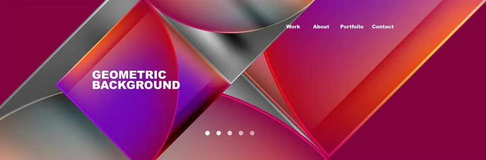 Trendy Simple Round Triangle and Circle with Gradients Abstract Background Stockillustratie