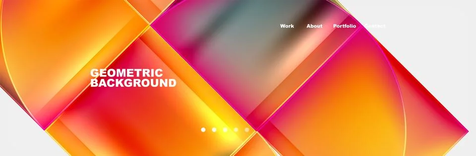 Trendy Simple Round Triangle and Circle with Gradients Abstract Background Stockillustratie