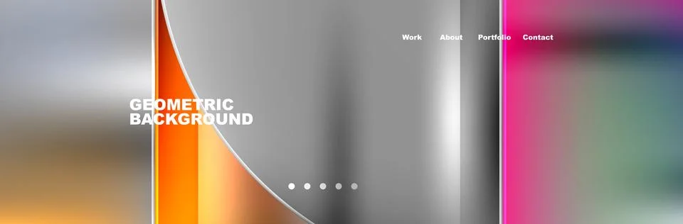 Trendy Simple Round Triangle and Circle with Gradients Abstract Background Stock Illustration