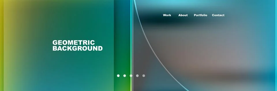 Trendy Simple Round Triangle and Circle with Gradients Abstract Background Stock Illustration