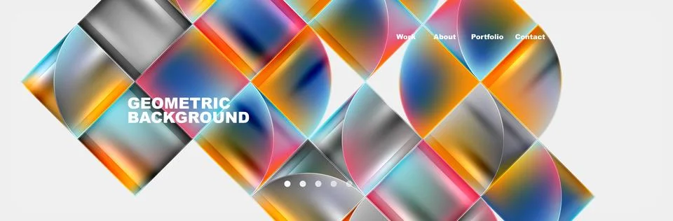 Trendy Simple Round Triangle and Circle with Gradients Abstract Background Stockillustratie