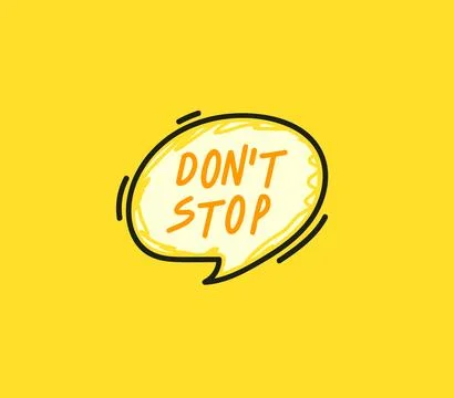 Trendy speech bubbles in flat hand drawn design with short messages. Cute Comic Stock Illustration