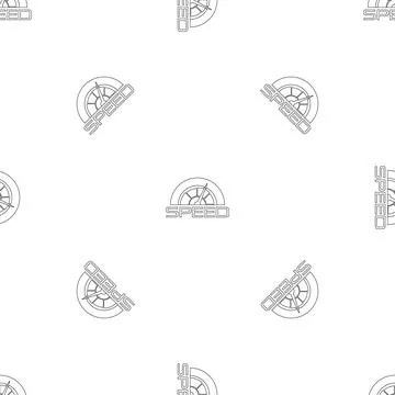 Trendy speedometer pattern seamless 스톡 일러스트