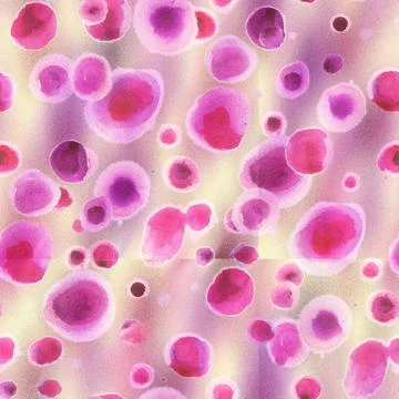 Trendy spotted pastel colored pattern with blurred vision effect. イラスト素材