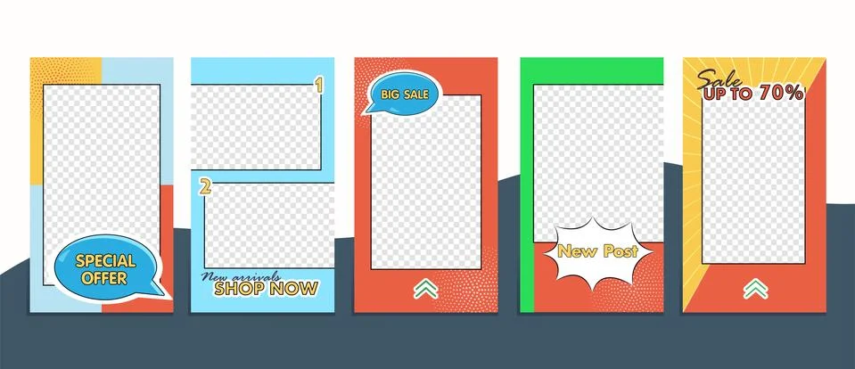 Trendy templates Stock Illustration