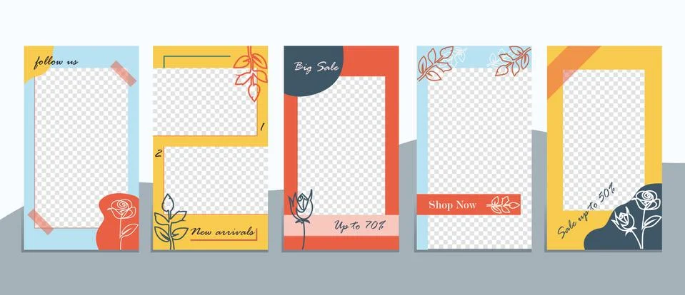 Trendy templates Stock Illustration