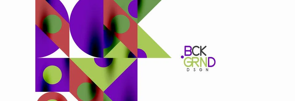 Trendy triangles lines, round elements and circles. Vector Illustration For Illustrazione stock