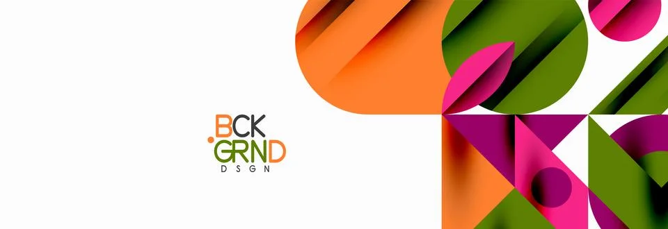 Trendy triangles lines, round elements and circles. Vector Illustration For イラスト素材