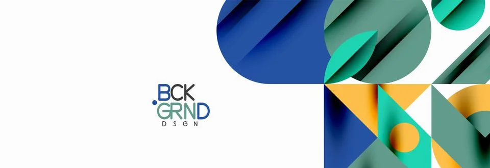 Trendy triangles lines, round elements and circles. Vector Illustration For 库存插图