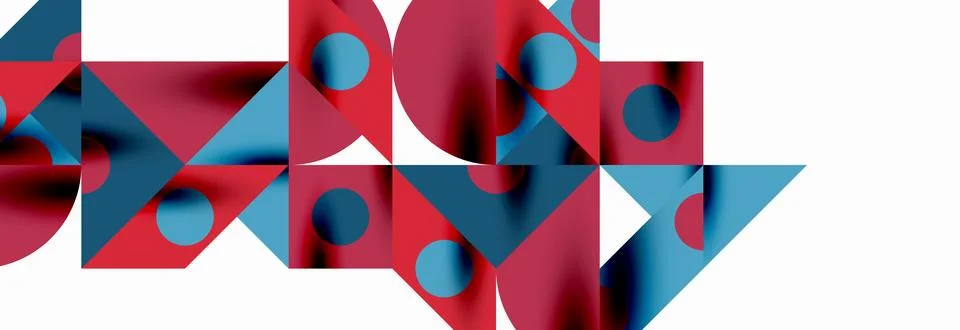 Trendy triangles lines, round elements and circles. Vector Illustration For Stock Illustration