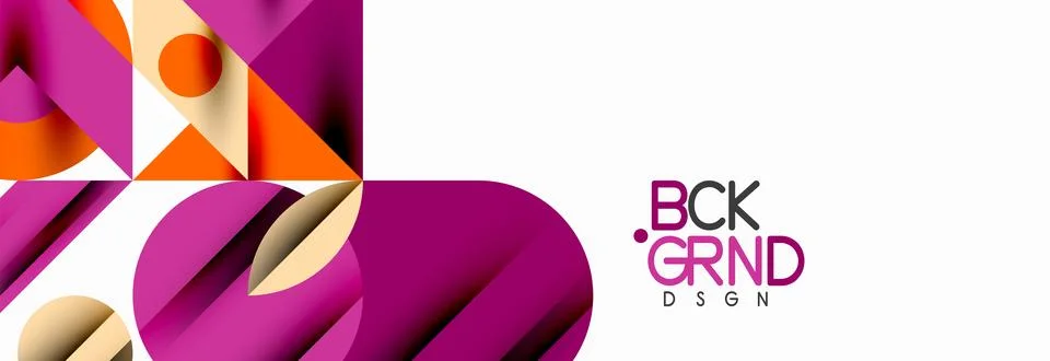 Trendy triangles lines, round elements and circles. Vector Illustration For 스톡 일러스트