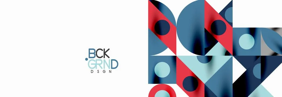 Trendy triangles lines, round elements and circles. Vector Illustration For イラスト素材