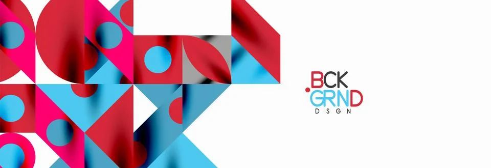 Trendy triangles lines, round elements and circles. Vector Illustration For 스톡 일러스트