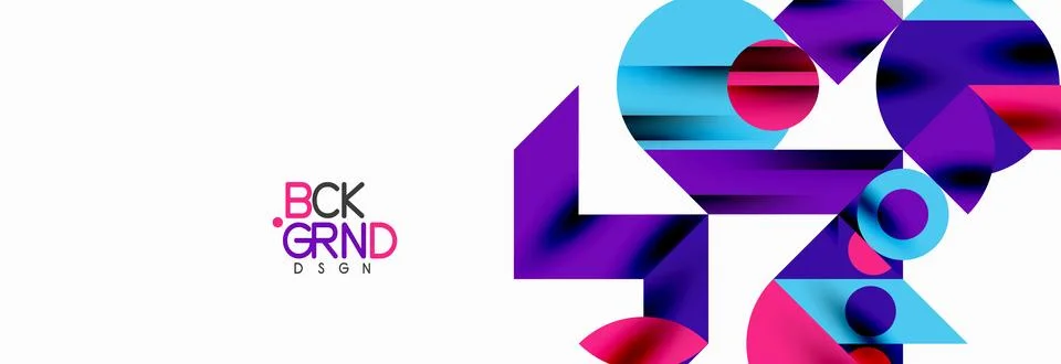 Trendy triangles lines, round elements and circles. Vector Illustration For Stock Illustration