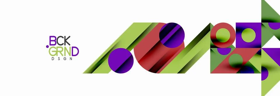 Trendy triangles lines, round elements and circles. Vector Illustration For 스톡 일러스트