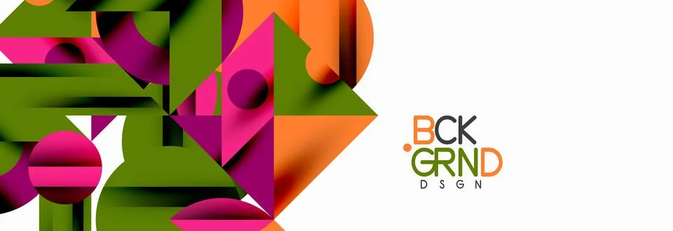 Trendy triangles lines, round elements and circles. Vector Illustration For Stock Illustration