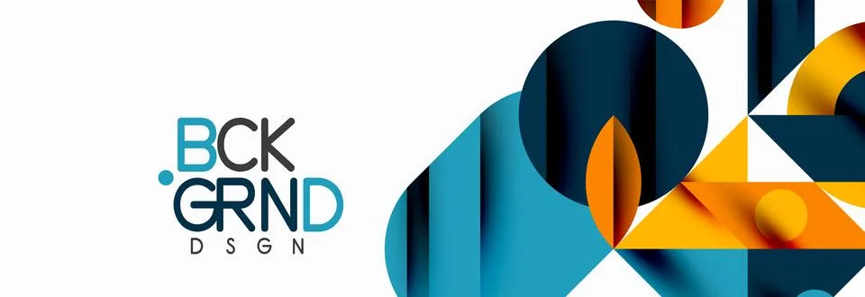 Trendy triangles lines, round elements and circles. Vector Illustration For Illustrazione stock