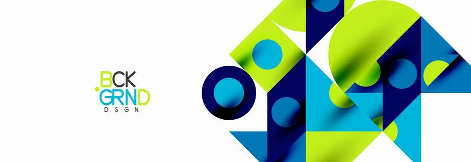 Trendy triangles lines, round elements and circles. Vector Illustration For Stock Illustration