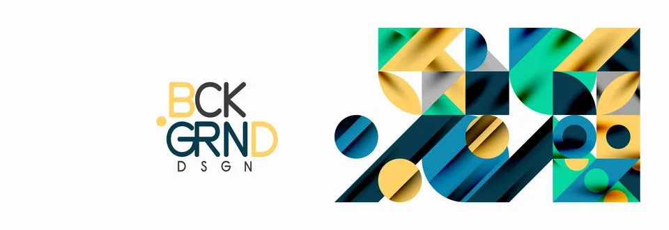 Trendy triangles lines, round elements and circles. Vector Illustration For Stock Illustration