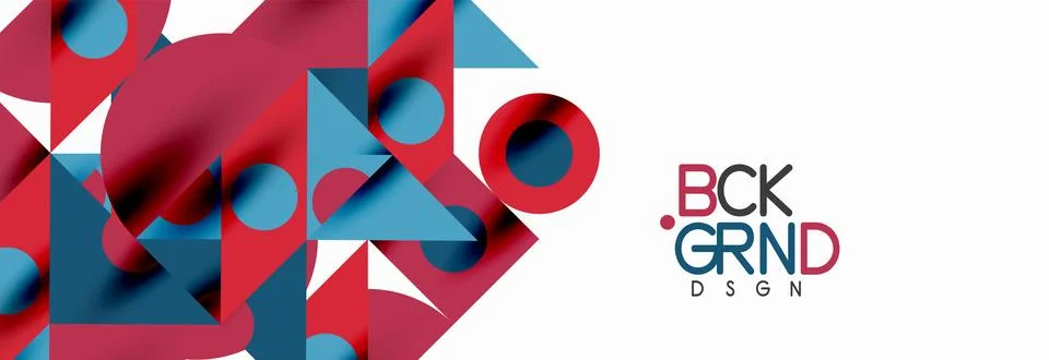 Trendy triangles lines, round elements and circles. Vector Illustration For Stock Illustration