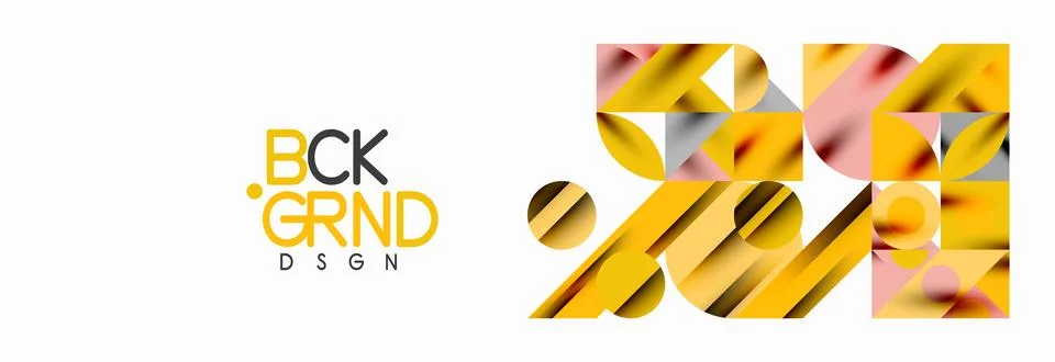 Trendy triangles lines, round elements and circles. Vector Illustration For Stock Illustration