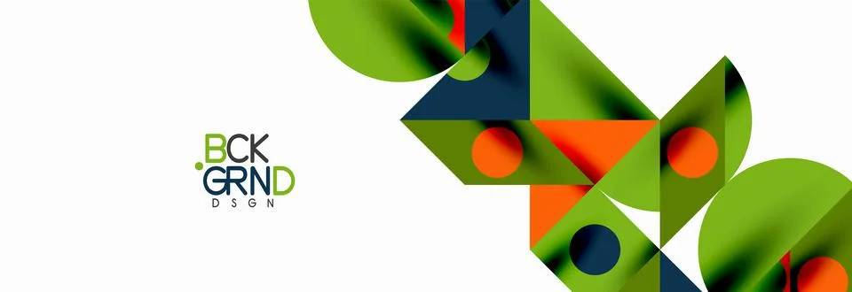 Trendy triangles lines, round elements and circles. Vector Illustration For イラスト素材