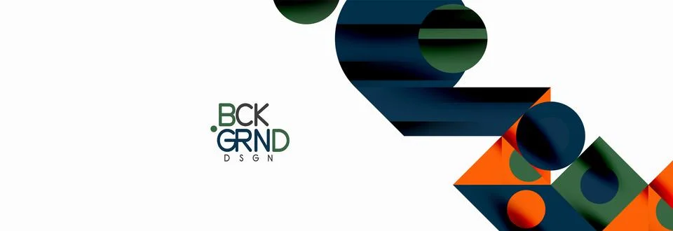 Trendy triangles lines, round elements and circles. Vector Illustration For 库存插图