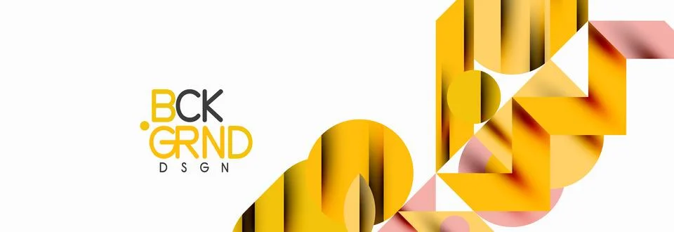 Trendy triangles lines, round elements and circles. Vector Illustration For 库存插图