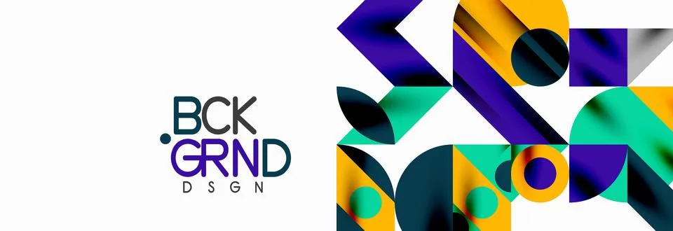 Trendy triangles lines, round elements and circles. Vector Illustration For イラスト素材