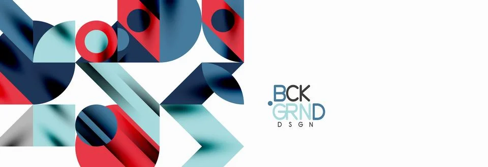 Trendy triangles lines, round elements and circles. Vector Illustration For 스톡 일러스트