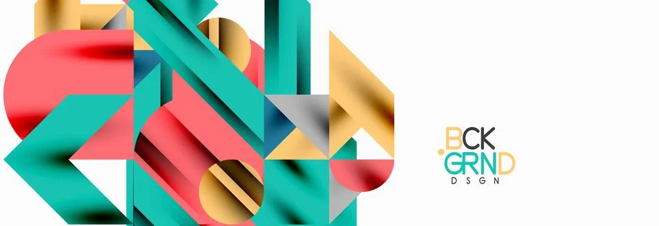 Trendy triangles lines, round elements and circles. Vector Illustration For イラスト素材