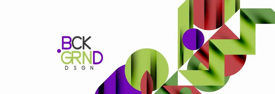 Trendy triangles lines, round elements and circles. Vector Illustration For イラスト素材