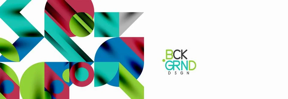 Trendy triangles lines, round elements and circles. Vector Illustration For Illustrazione stock