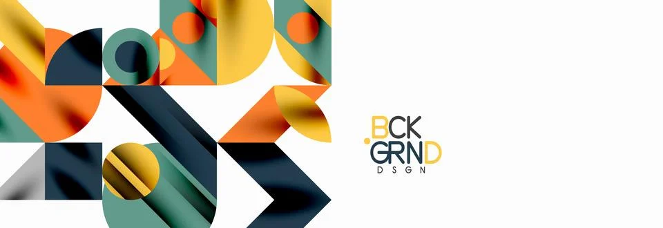 Trendy triangles lines, round elements and circles. Vector Illustration For 스톡 일러스트