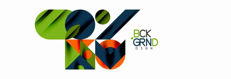 Trendy triangles lines, round elements and circles. Vector Illustration For イラスト素材