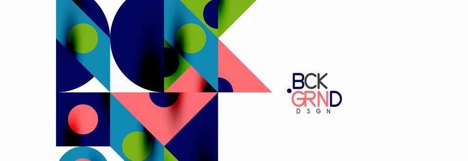 Trendy triangles lines, round elements and circles. Vector Illustration For Stock Illustration