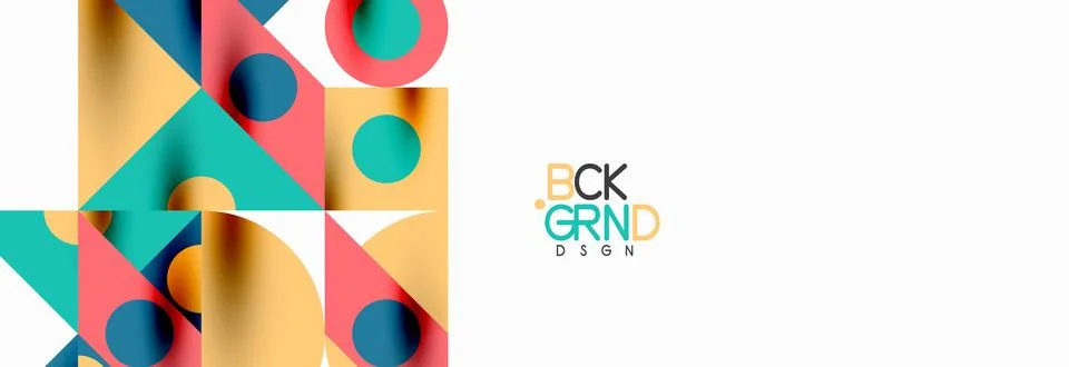 Trendy triangles lines, round elements and circles. Vector Illustration For Stock Illustration