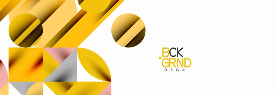 Trendy triangles lines, round elements and circles. Vector Illustration For Stock Illustration