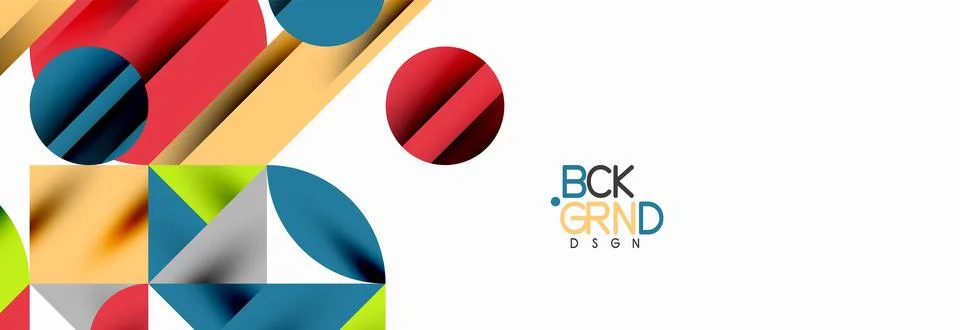 Trendy triangles lines, round elements and circles. Vector Illustration For Stock Illustration