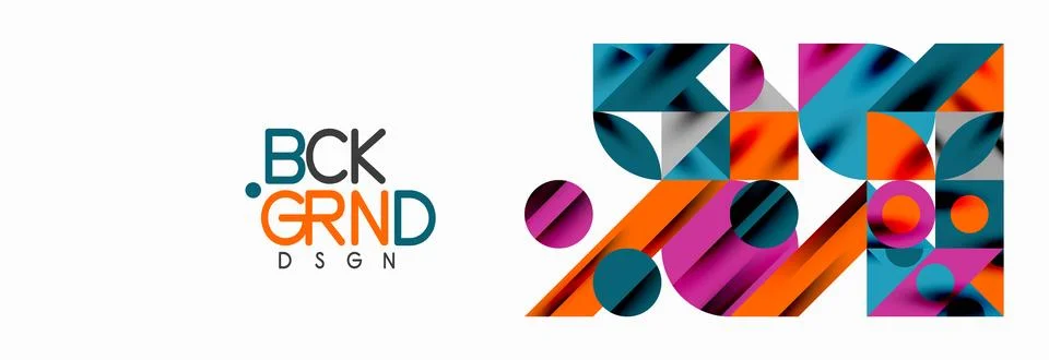 Trendy triangles lines, round elements and circles. Vector Illustration For イラスト素材