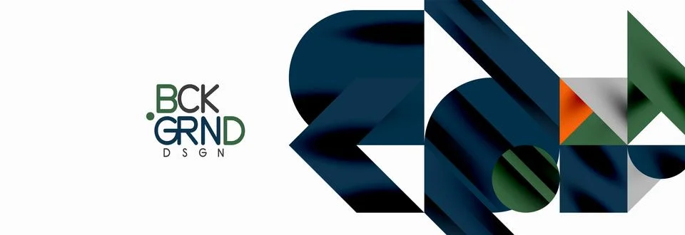 Trendy triangles lines, round elements and circles. Vector Illustration For 库存插图