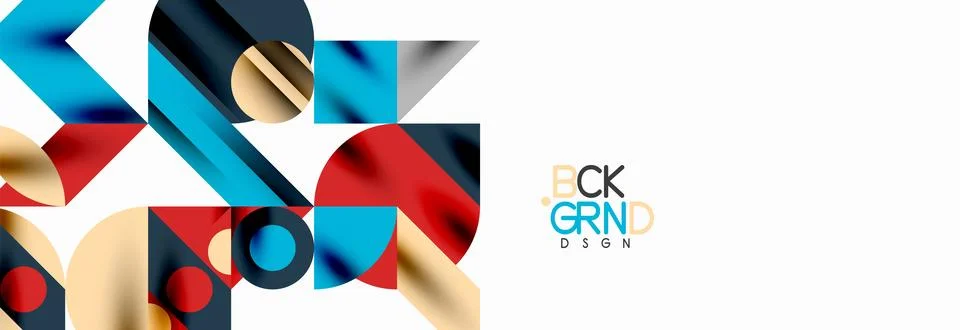 Trendy triangles lines, round elements and circles. Vector Illustration For イラスト素材